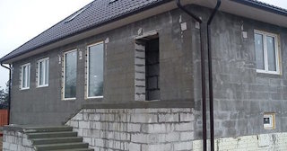 Фасад из газобетона для дома в Кропоткине - Строй-Крп, качественная отделка от 2106 руб.